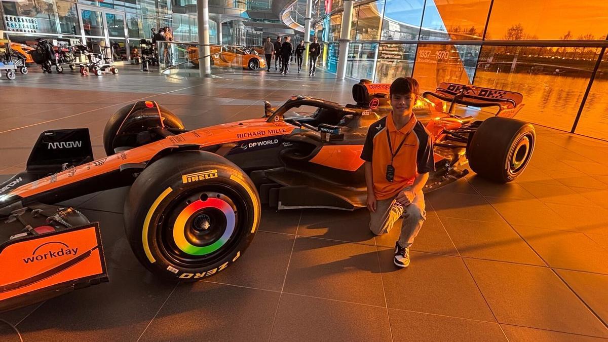 Christian Costoya en la sede de McLaren en Woking