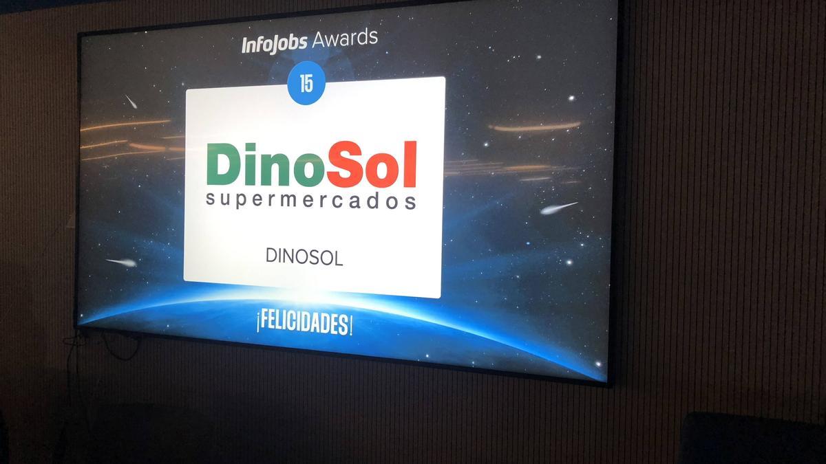 DinoSol Supermercados, reconocida en los InfoJobs Awards