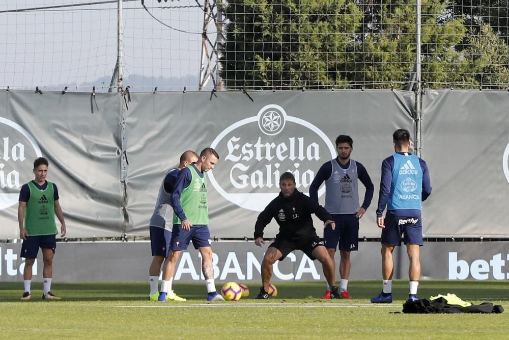 Entrenamiento del Celta en A Madroa