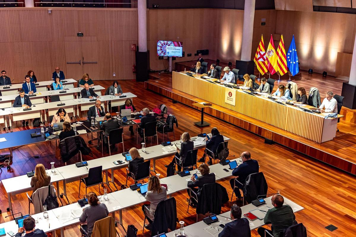 Un Pleno de la Diputación de Barcelona, en una imagen de archivo.