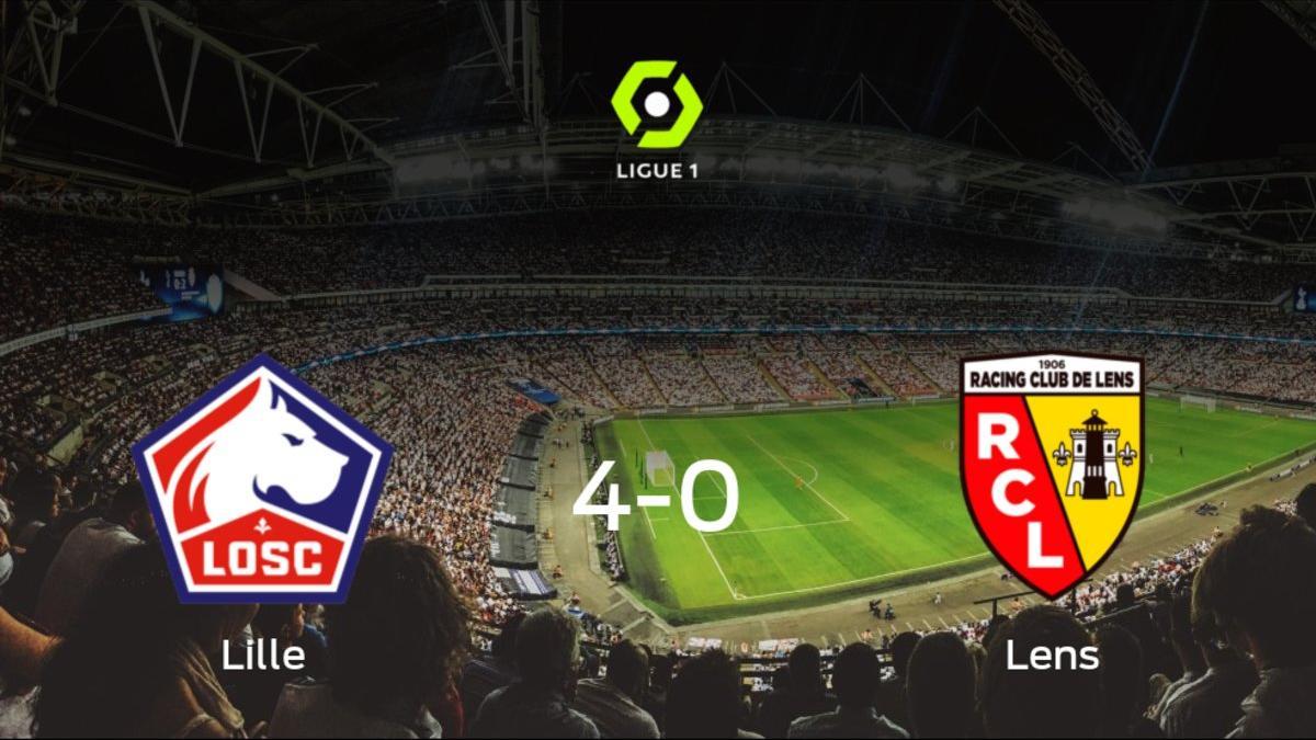 El OSC Lille golea en su casa al Racing de Lens (4-0)