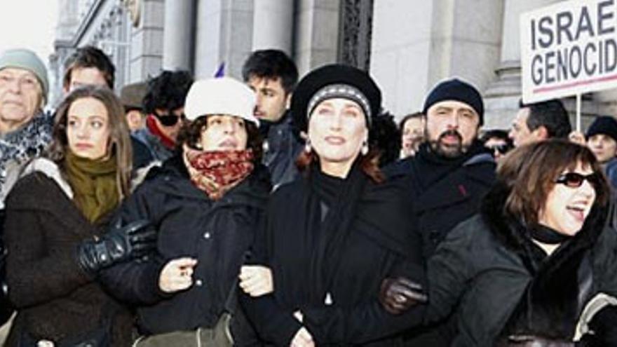 Multitudinaria manifestación en Madrid contra los ataques de Israel en Gaza