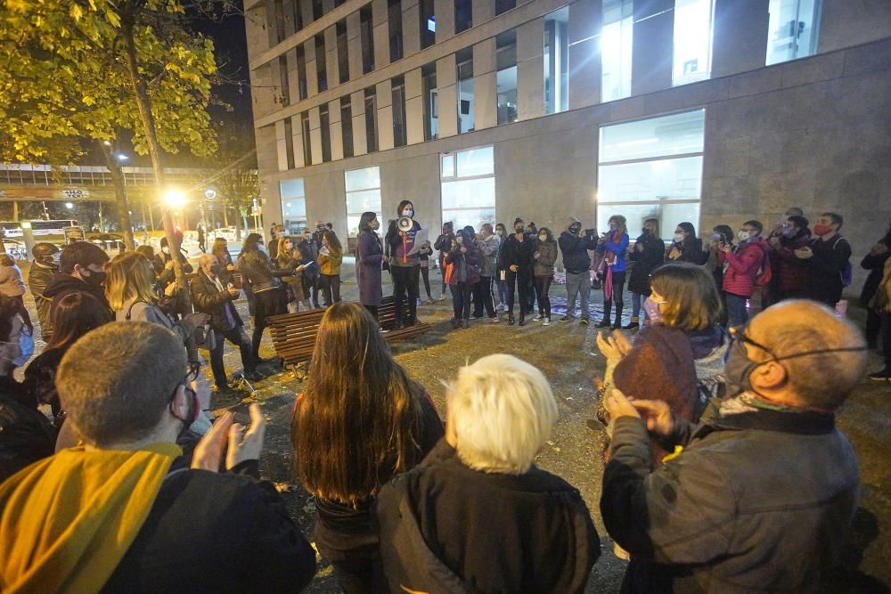 Concentració de la Plataforma Feminista de Girona