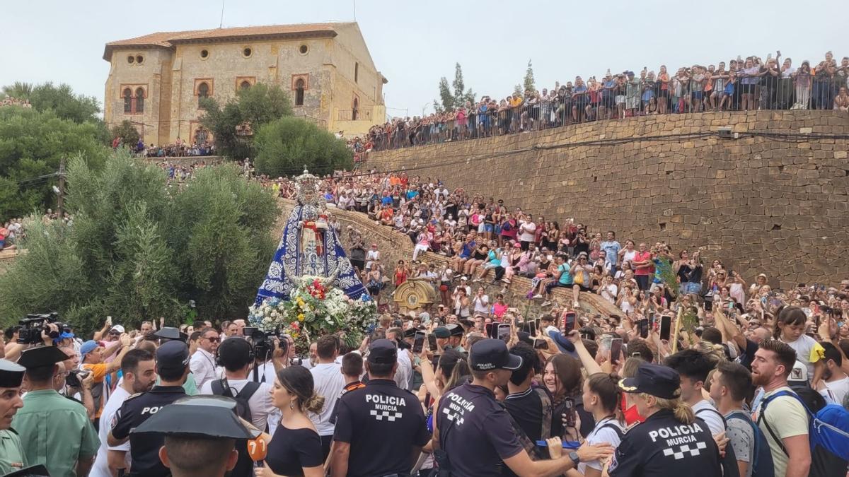 La Virgen de la Fuensanta, en el tramo de las siete cuestas.