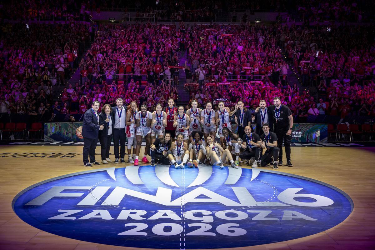 CASADEMONT ZARAGOZA - BASKET GIRONA - EL CASADEMONT ZARAGOZA QUEDA TERCERO EN LA FINAL SIX DE ZARAGOZA