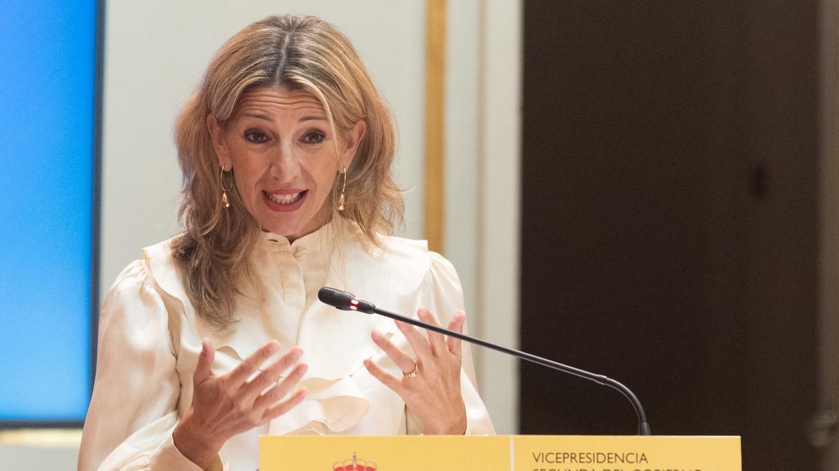 La vicepresidenta segunda del Gobierno y ministra de Trabajo y Economía Social, Yolanda Díaz.