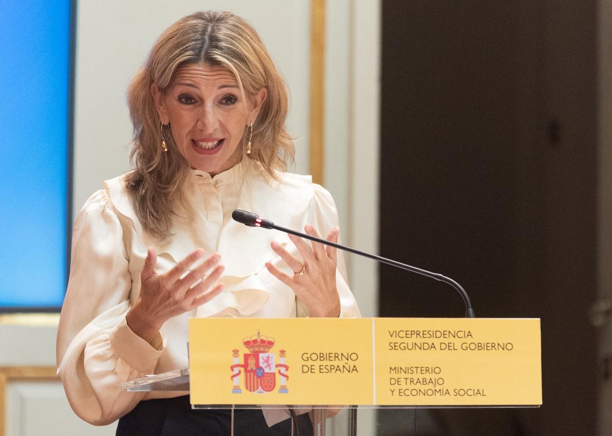 La vicepresidenta segunda del Gobierno y ministra de Trabajo y Economía Social, Yolanda Díaz.