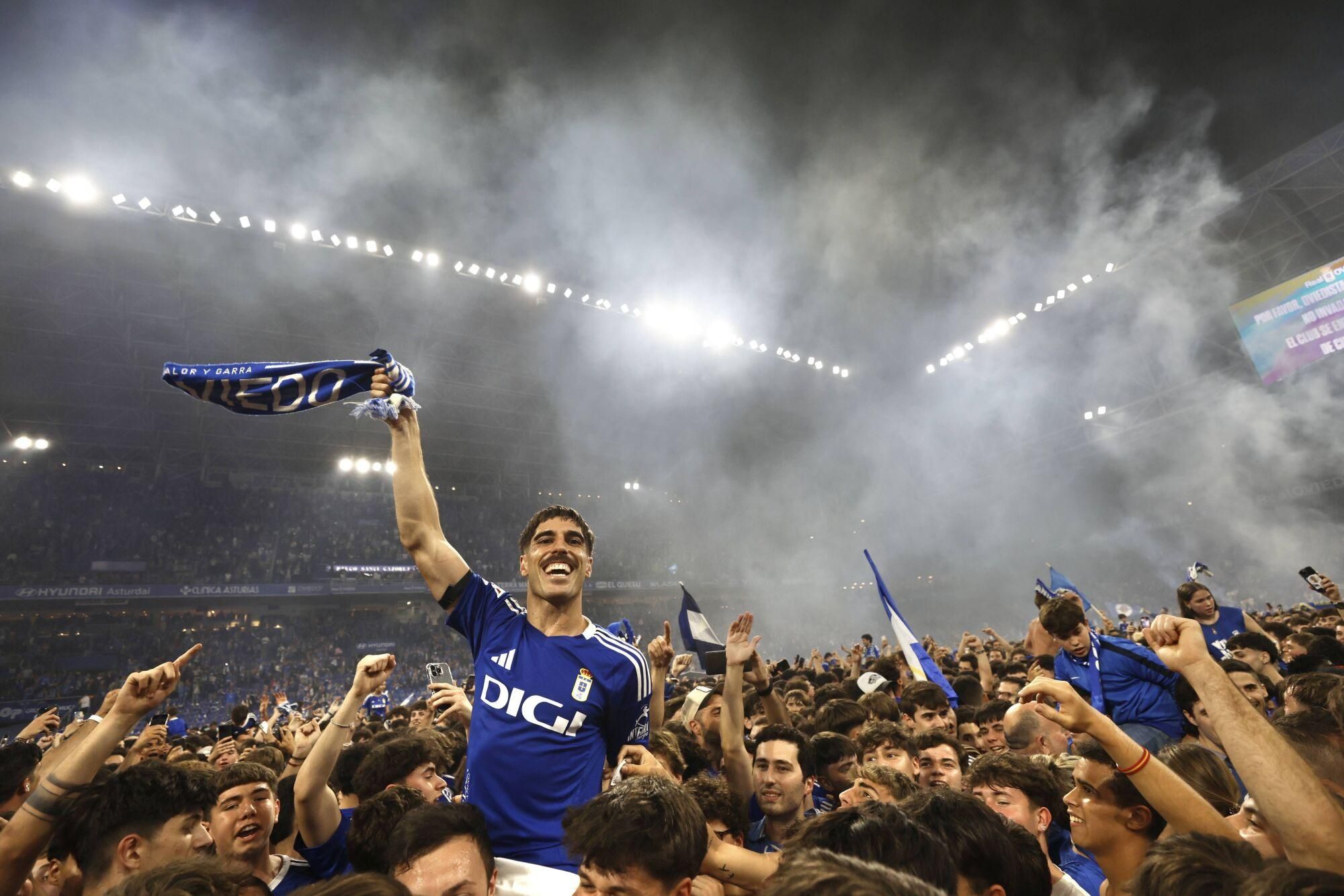 Así se vivió en el Carlos Tartiere la final del play-off entre el Real Oviedo y el Mirandés