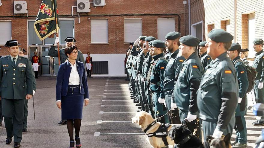 La directora general de la Guardia Civil, María Gámez, preside la toma de posesión del nuevo coronel jefe de la Comandancia de Málaga.