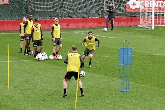 Trainingseinheit am Dienstag (10.1.) von Hertha BS