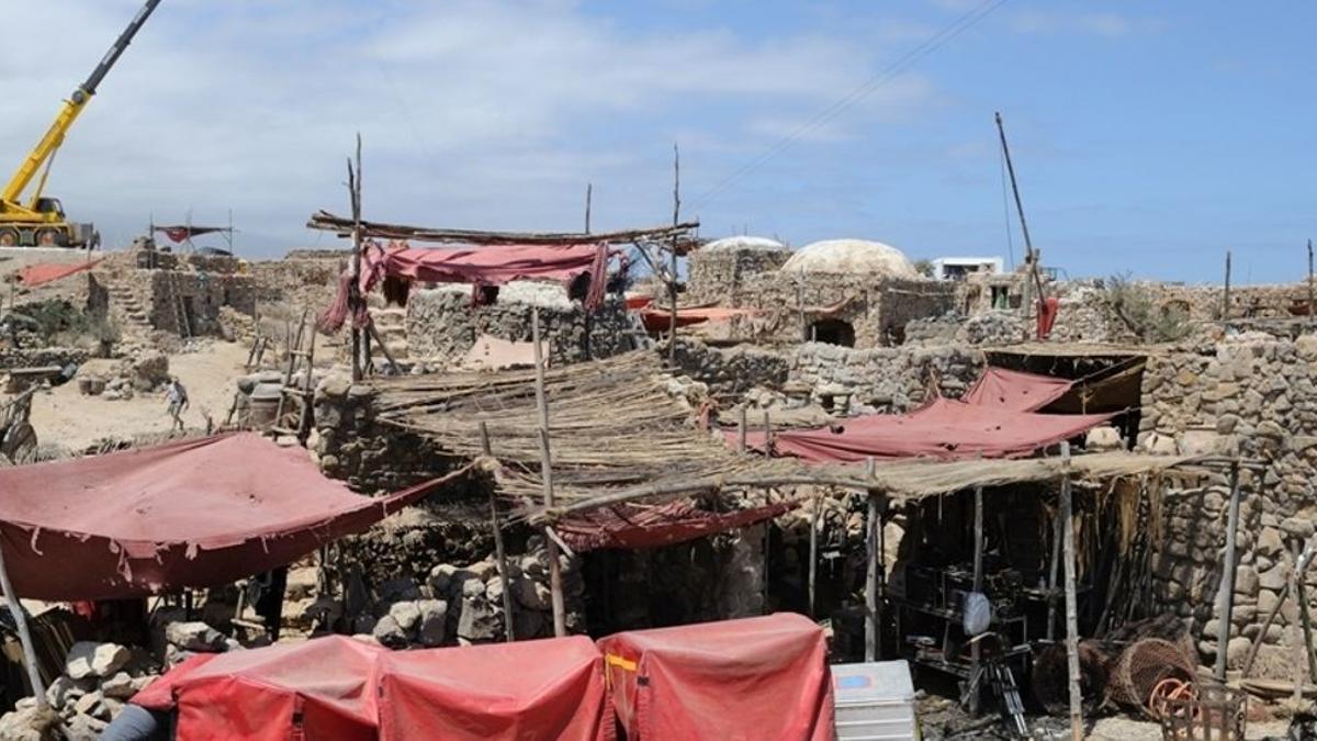 Uno de los escenarios del rodaje de 'Ira de de Titanes' en Tenerife.