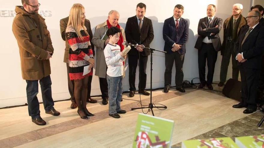 Acto en homenaje a Neira Vilas, ayer, en Santiago.