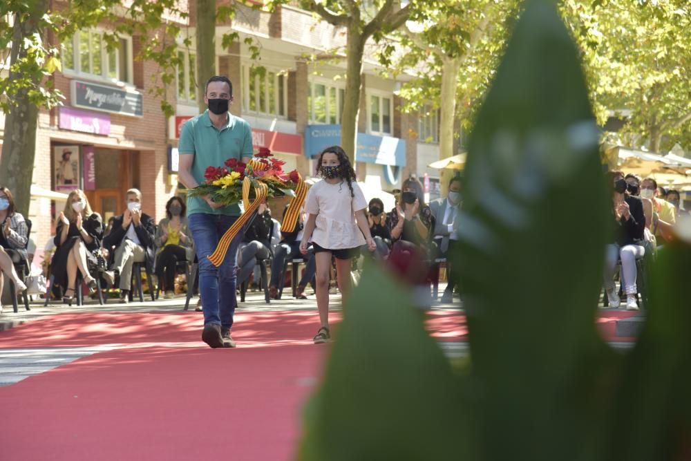 L'acte de la Diada 2020 a Manresa, en fotos