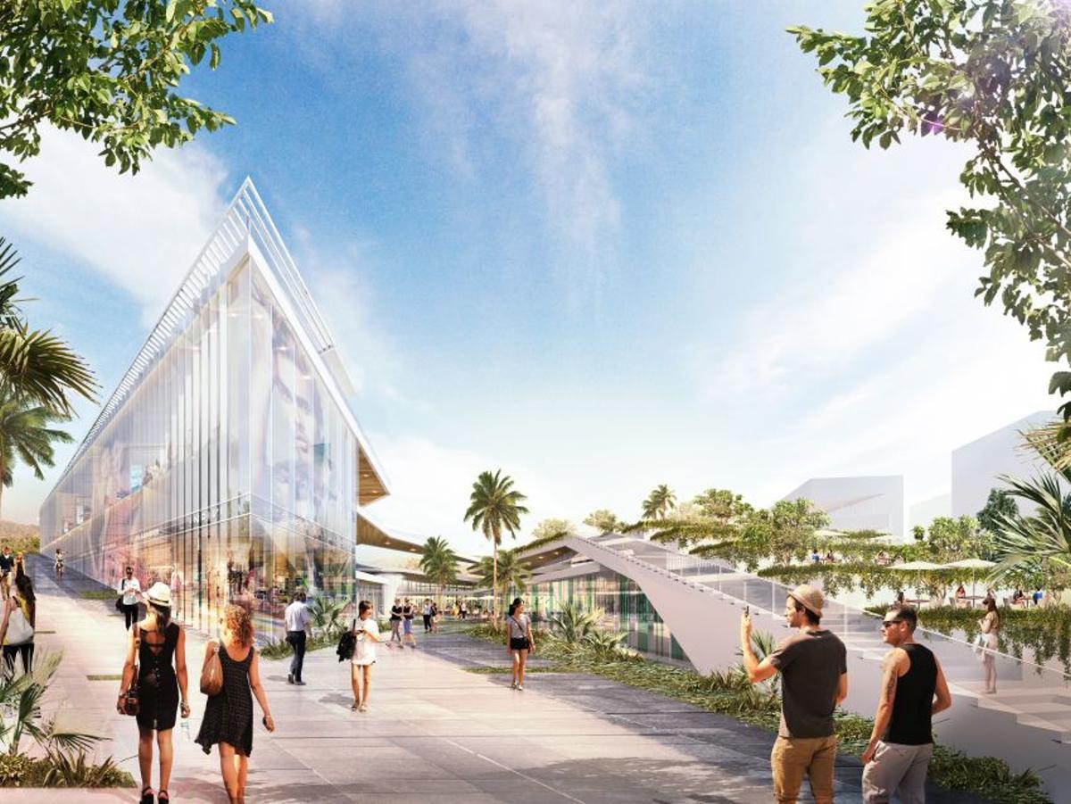 Imagen de cómo será el futuro centro comercial Marbella Plaza.