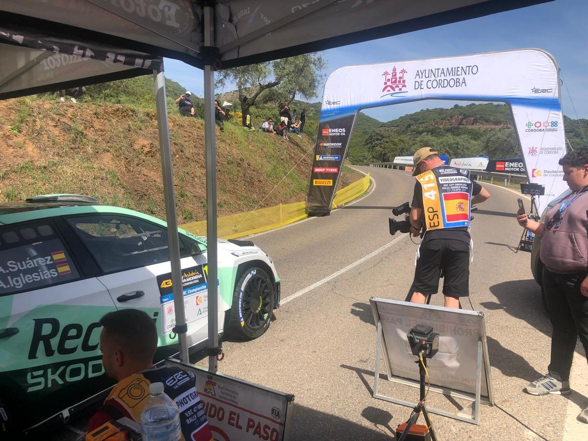 José Suárez "Cohete" sorprende en el rallye de Sierra Morena: marca el mejor tiempo en la clasificación