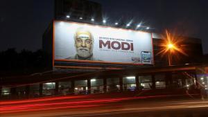 El cartel de la web serie sobre el primer ministro indio, Narendra Modi.