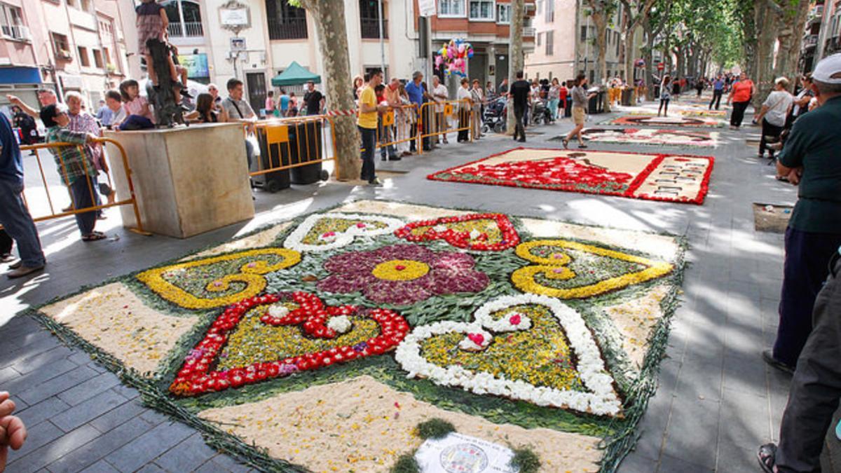 Alfombras florales de la Capvuitada