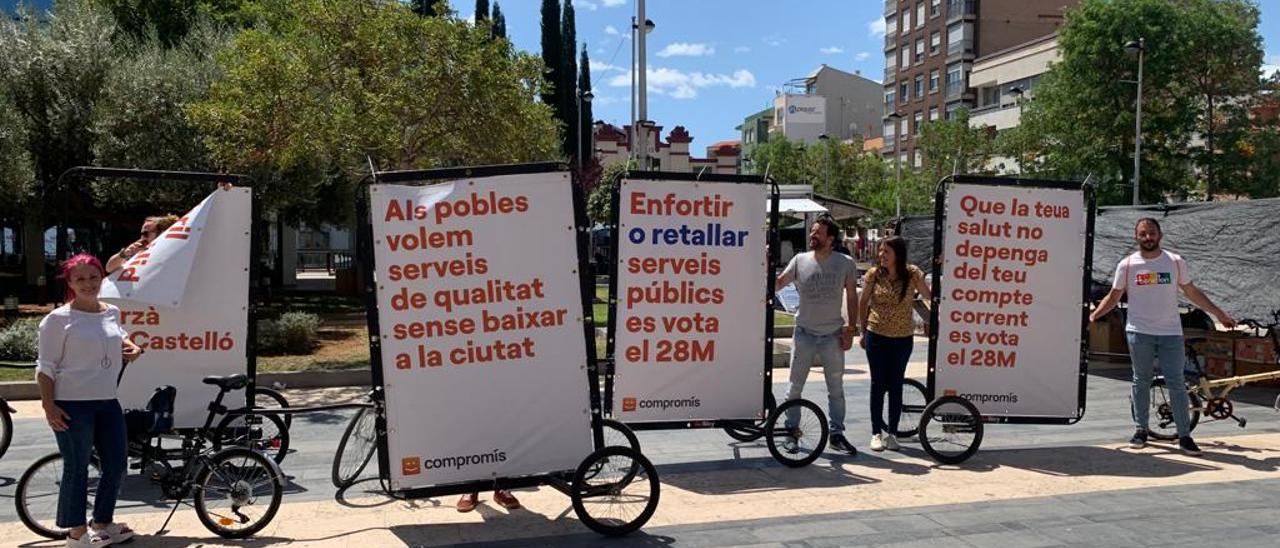 La otra campaña en Castellón: bicicletas-cartel para llamar atención de los  electores - El Periódico Mediterráneo