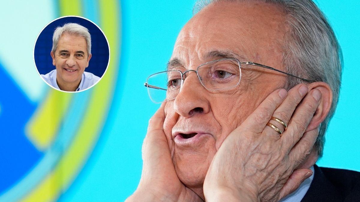 Florentino Pérez dio una rueda de prensa esperpéntica