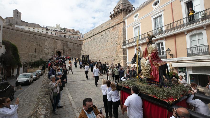 500 metros a lomos del pollino en Ibiza