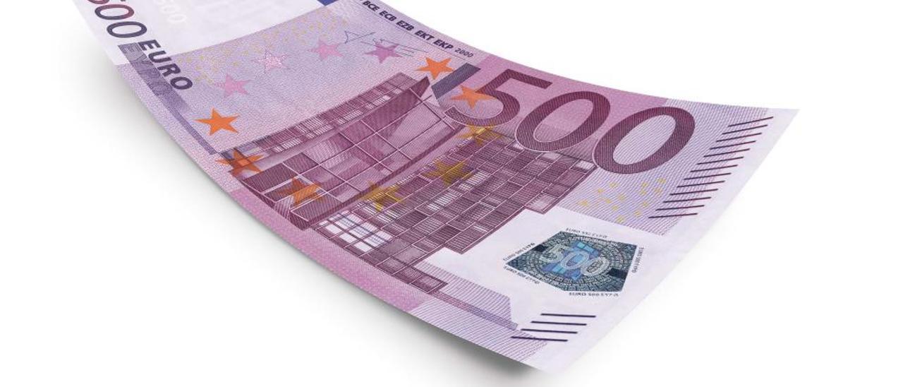 La circulación de billetes de 500 euros se dispara en bancos y comercios