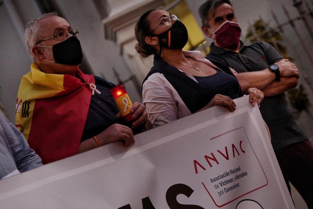 Movilización de la Asociación Nacional de Víctimas y Afectados por Coronavirus (ANVAC)