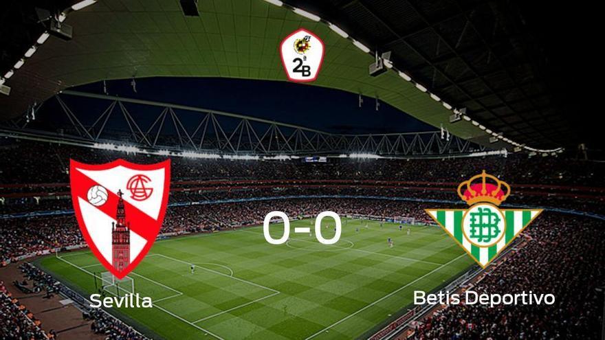 El Sevilla At. y el Betis Deportivo concluyen su enfrentamiento en el Estadio Jesús Navas sin goles (0-0)
