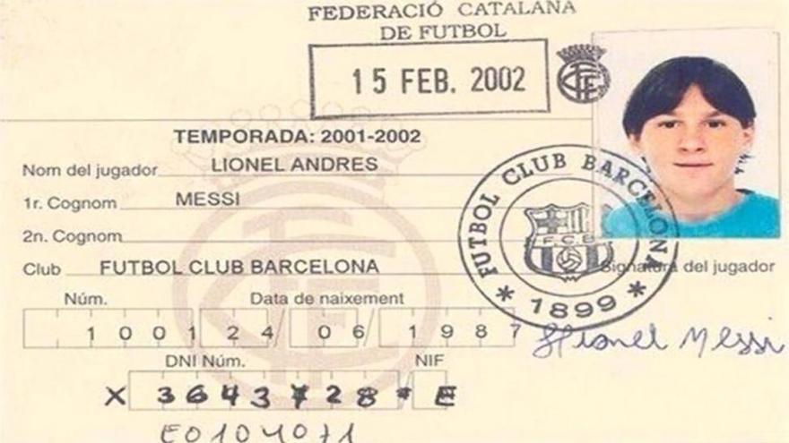 Tal día como hoy, hace 16 años, Messi fue inscrito como jugador del Barça