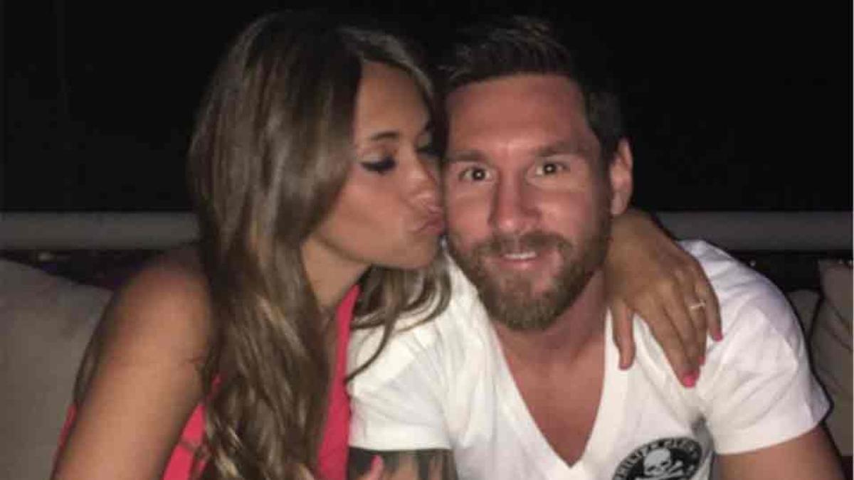 Antonella Roccuzzo ha felicitado a Leo Messi