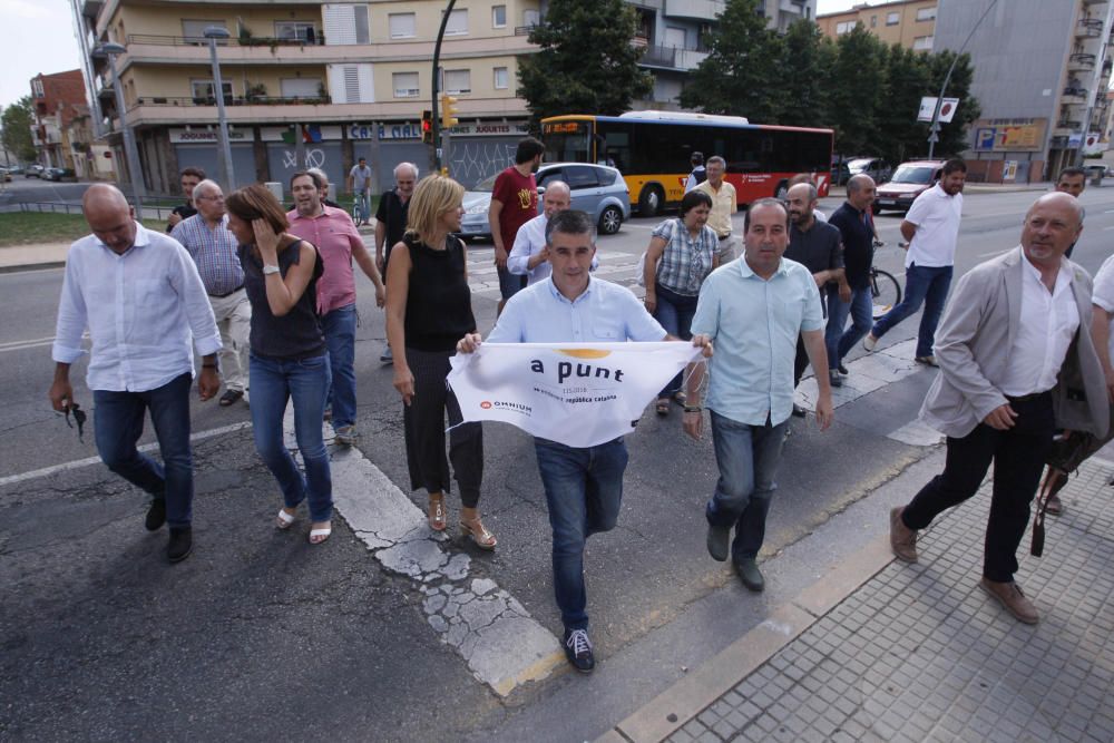 Alcaldes gironins fan una crida a participar en l''acte de la Diada a Salt