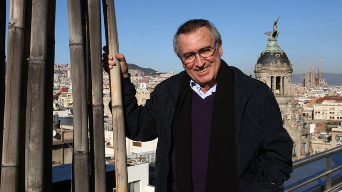 Manolo Escobar, en el hotel Calderón, el pasado domingo, tras su actuación en Girona.