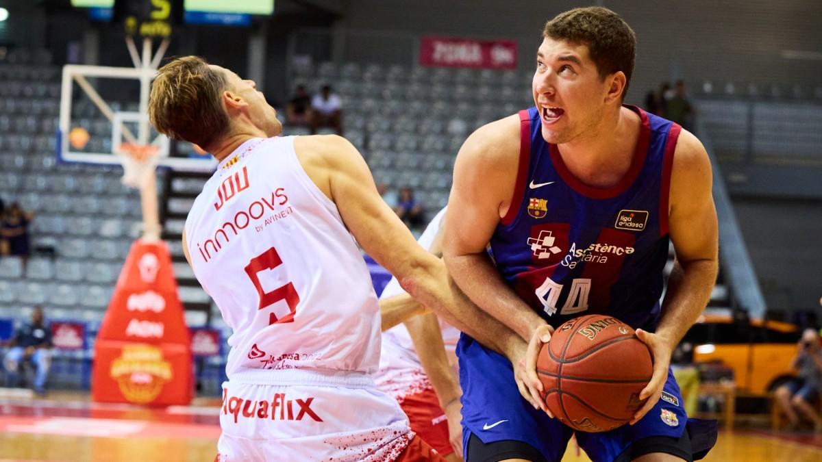 Joel Parra, en la final de la Lliga catalana