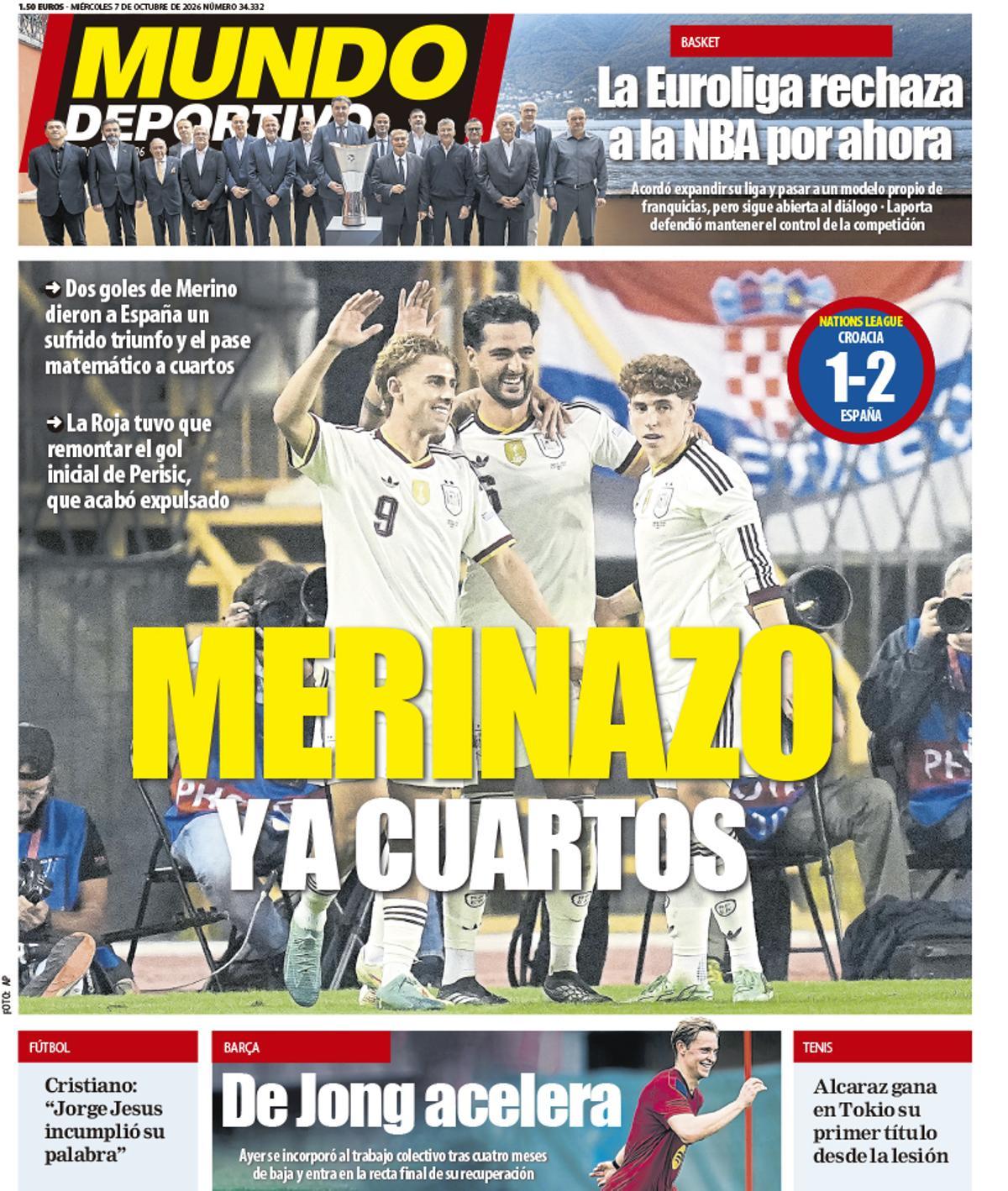 Las portadas de la prensa deportiva de hoy Las portadas de la prensa deportiva de hoy