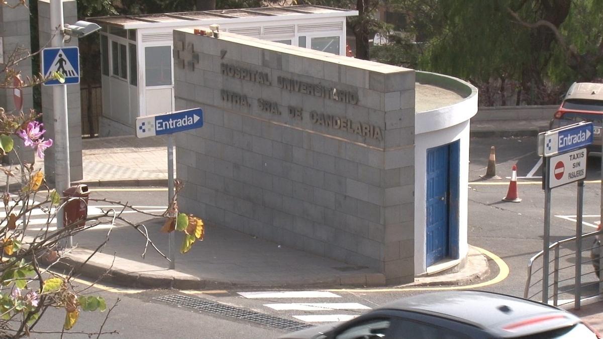 Acceso principal al Hospital Universitario Nuestra Señora de Candelaria, en Tenerife.