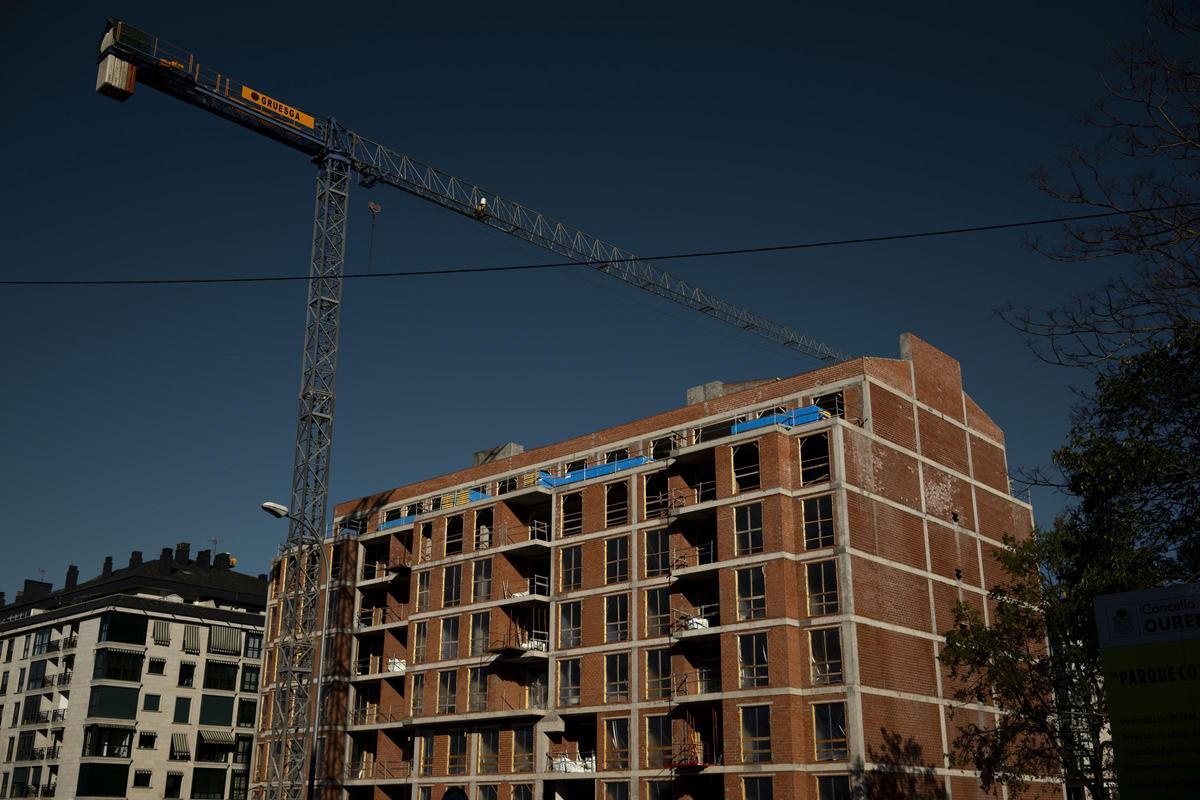 Imagen de archivo de un edificio de viviendas en construcción