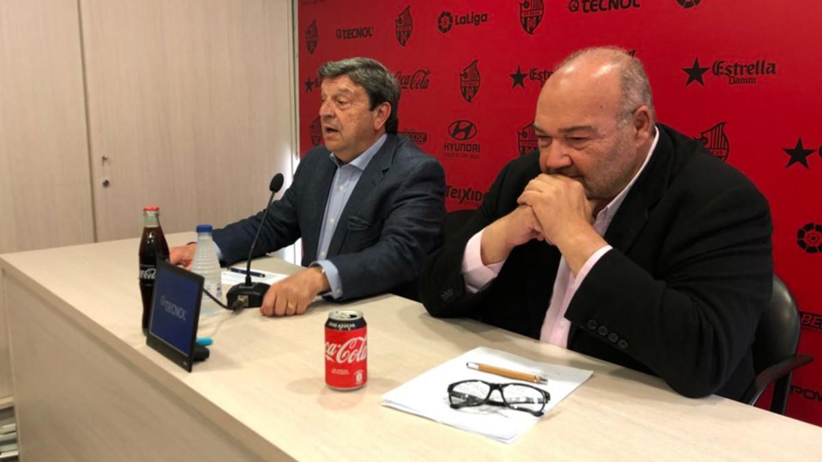 Llastarri y Oliver, duranter la rueda de prensa