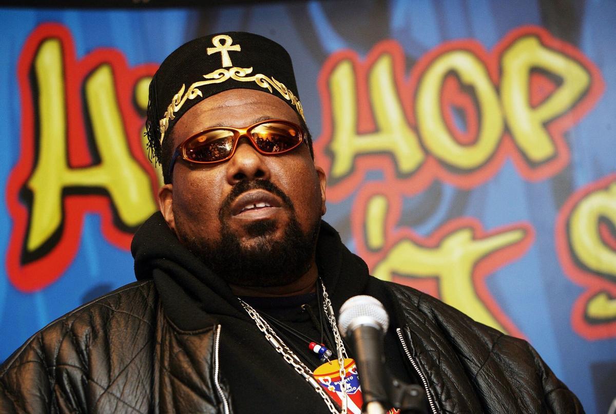 Afrika Bambaataa durante una conferencia de The Smithsonian's.