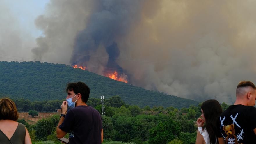 El incendio de Mijas permanece activo y mantiene fuera de sus casas a más de 2.000 personas