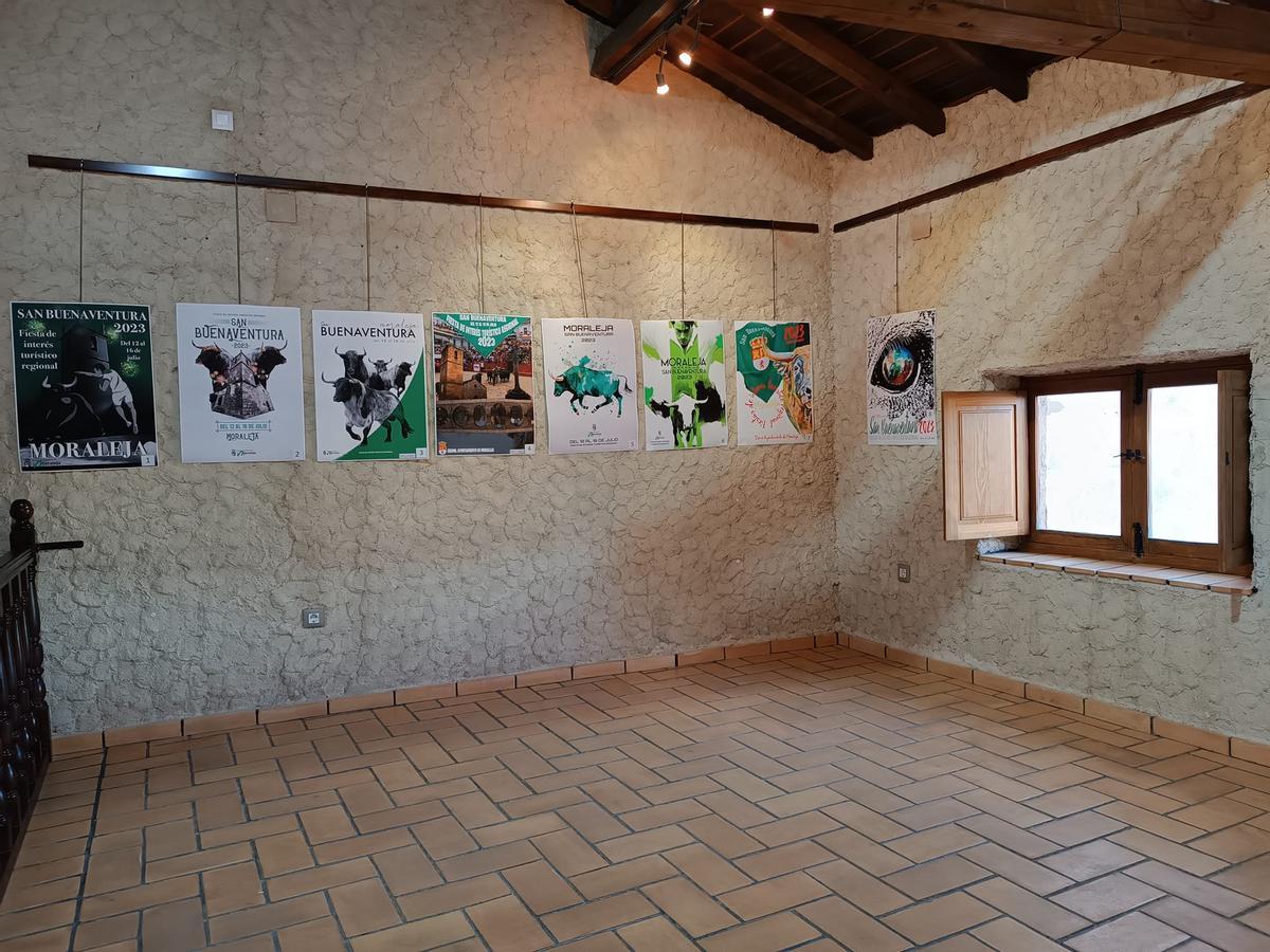 Carteles expuestos en Moraleja, un año anterior.