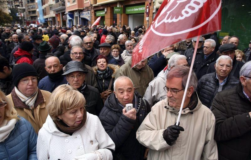 Protesta de jubilados en Zaragoza