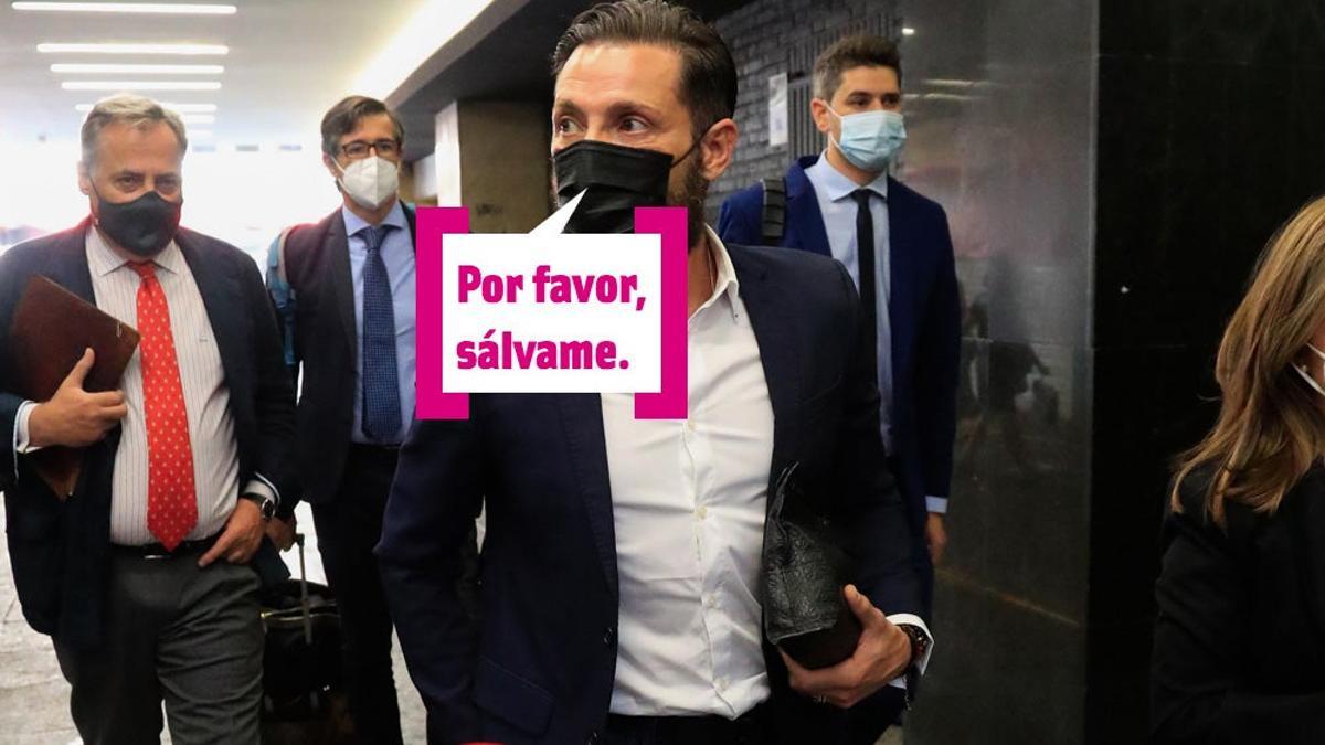 Antonio David Flores en los juzgados