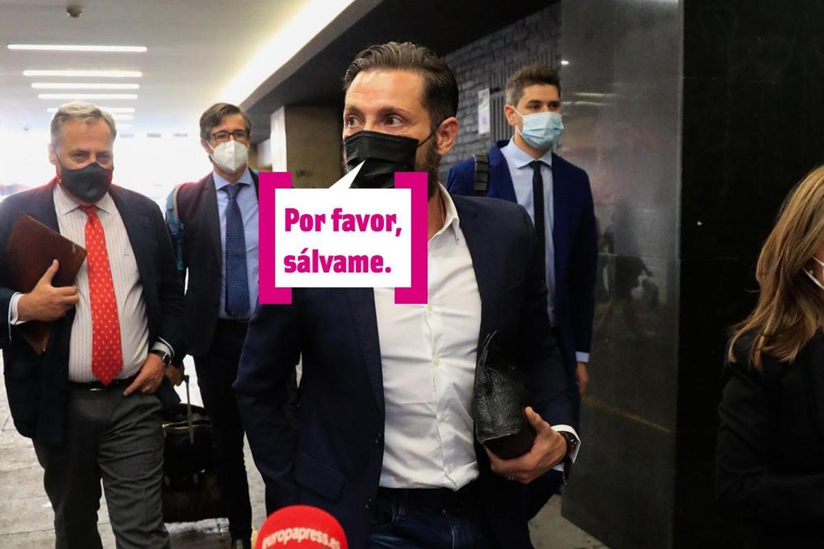 Antonio David Flores en los juzgados