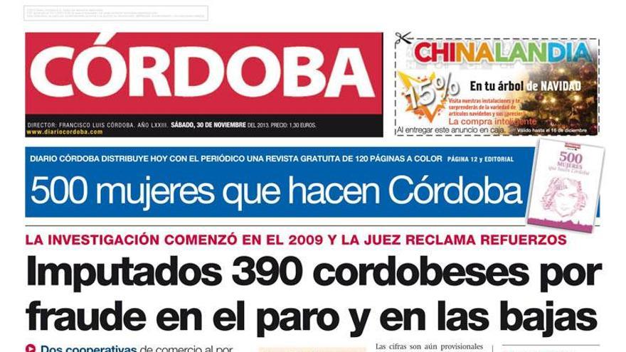 La portada de CÓRDOBA