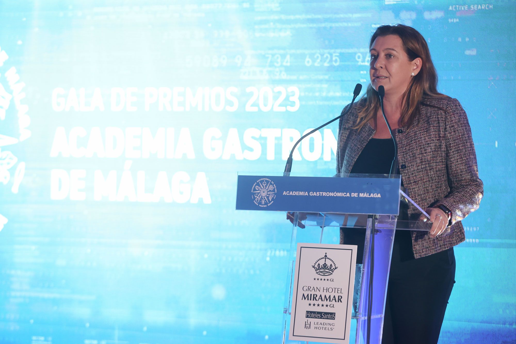 Gala de premios 2023 de la Asociación de Gastronomía de Málaga.