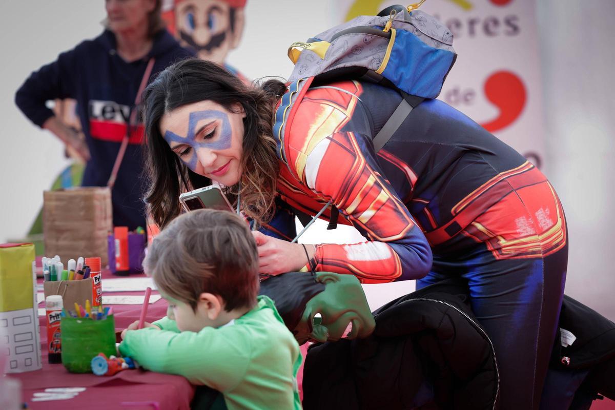 Actividad infantil de Antroxu en Asturias en una imagen de archivo.
