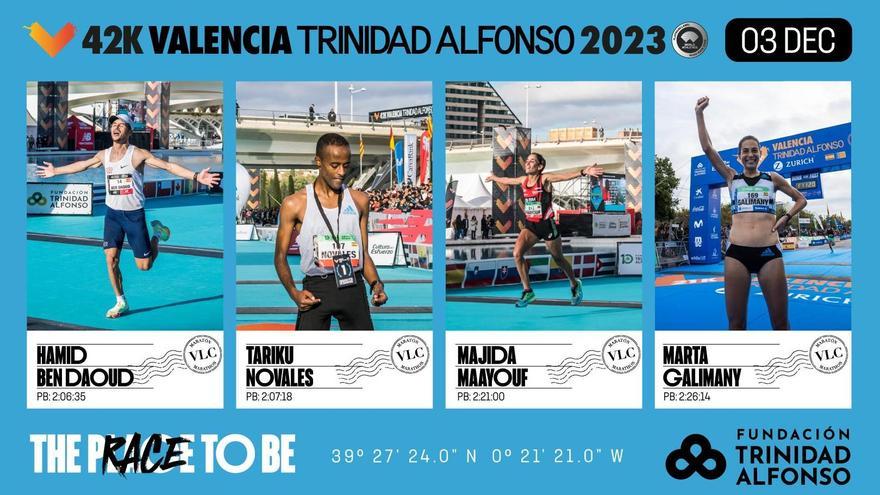 Élite española en el Maratón Valencia Trinidad Alfonso 2023