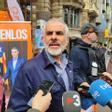 El candidato de Cs a las elecciones catalanas, Carlos Carrizosa, en la Diada de Sant Jordi de 2024, en Barcelona.