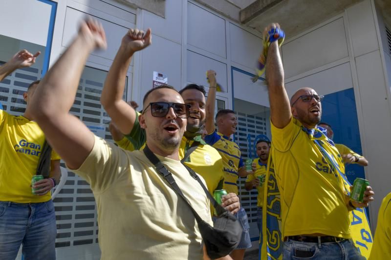 Ambiente durante el derbi en el Estadio de Gran Canaria