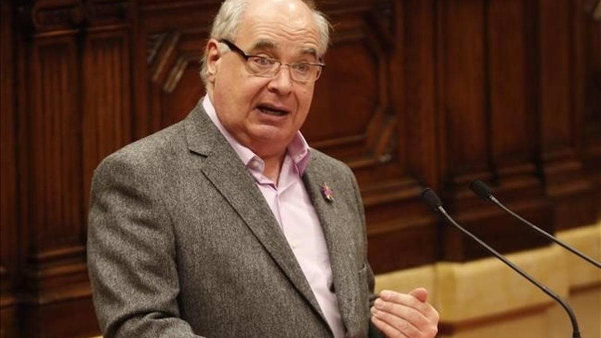 Lluís Rabell, en el Parlament.