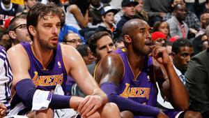 Pau Gasol y Kobe Bryant jugaron seis temporadas juntos